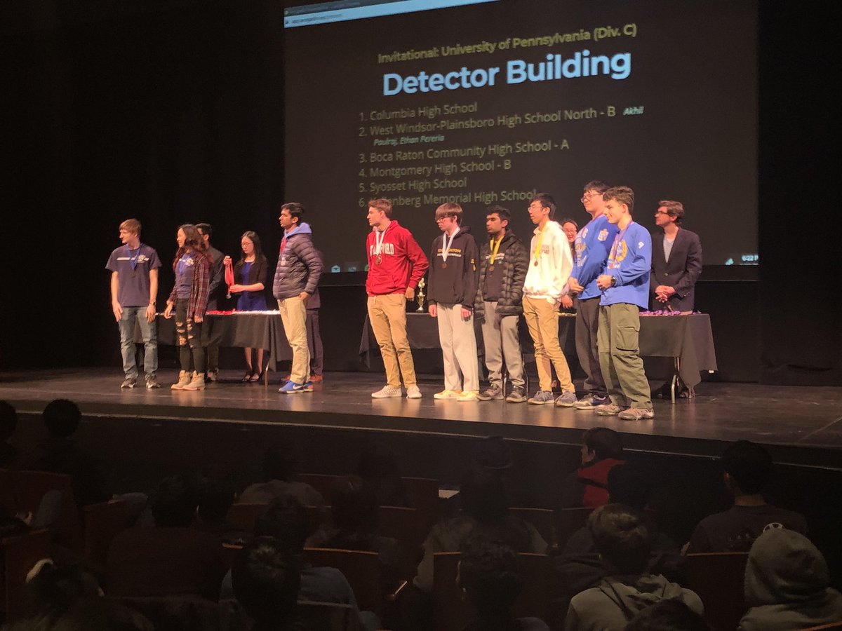 James Sprizzo and Paul Bartolemea take 6th in Detector Building! Congratulations!