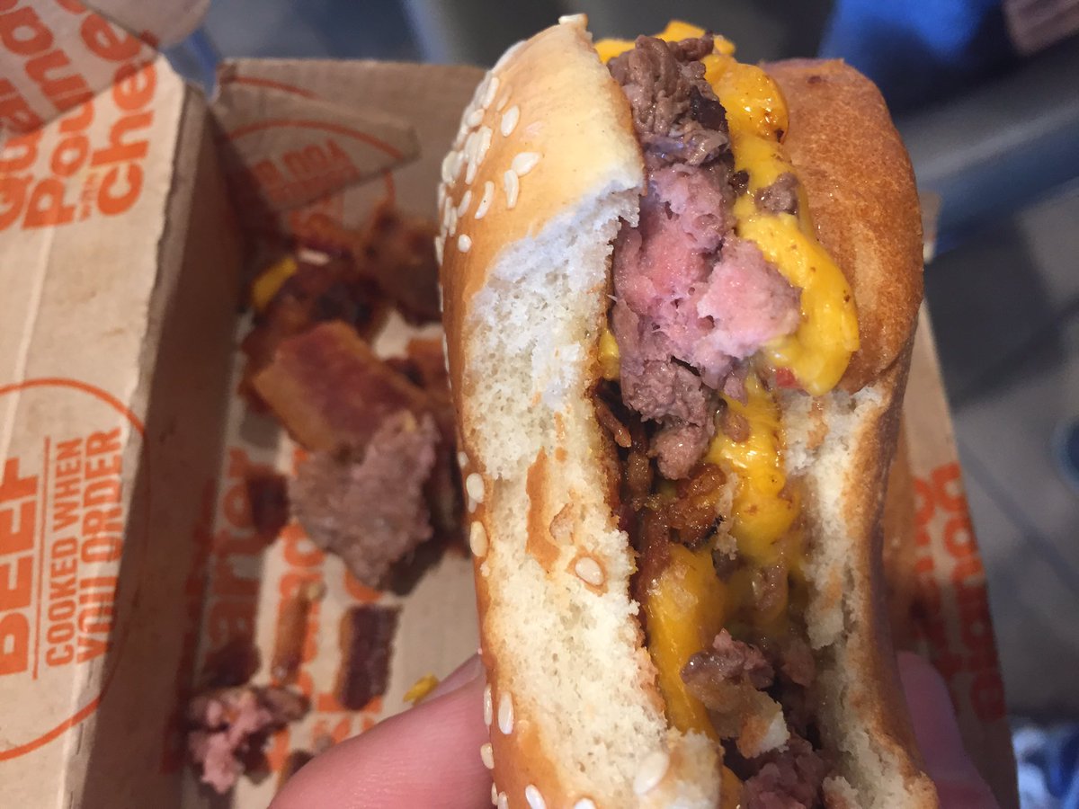 jasonawatson's tweet photo. Is @McDonalds offering medium rare burgers now? https://t.co/O0l7gksovW