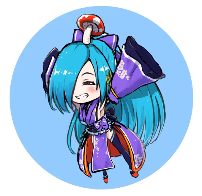 アイコン用に描いたちっちゃいイオリンです
 #イオリの森美術館 