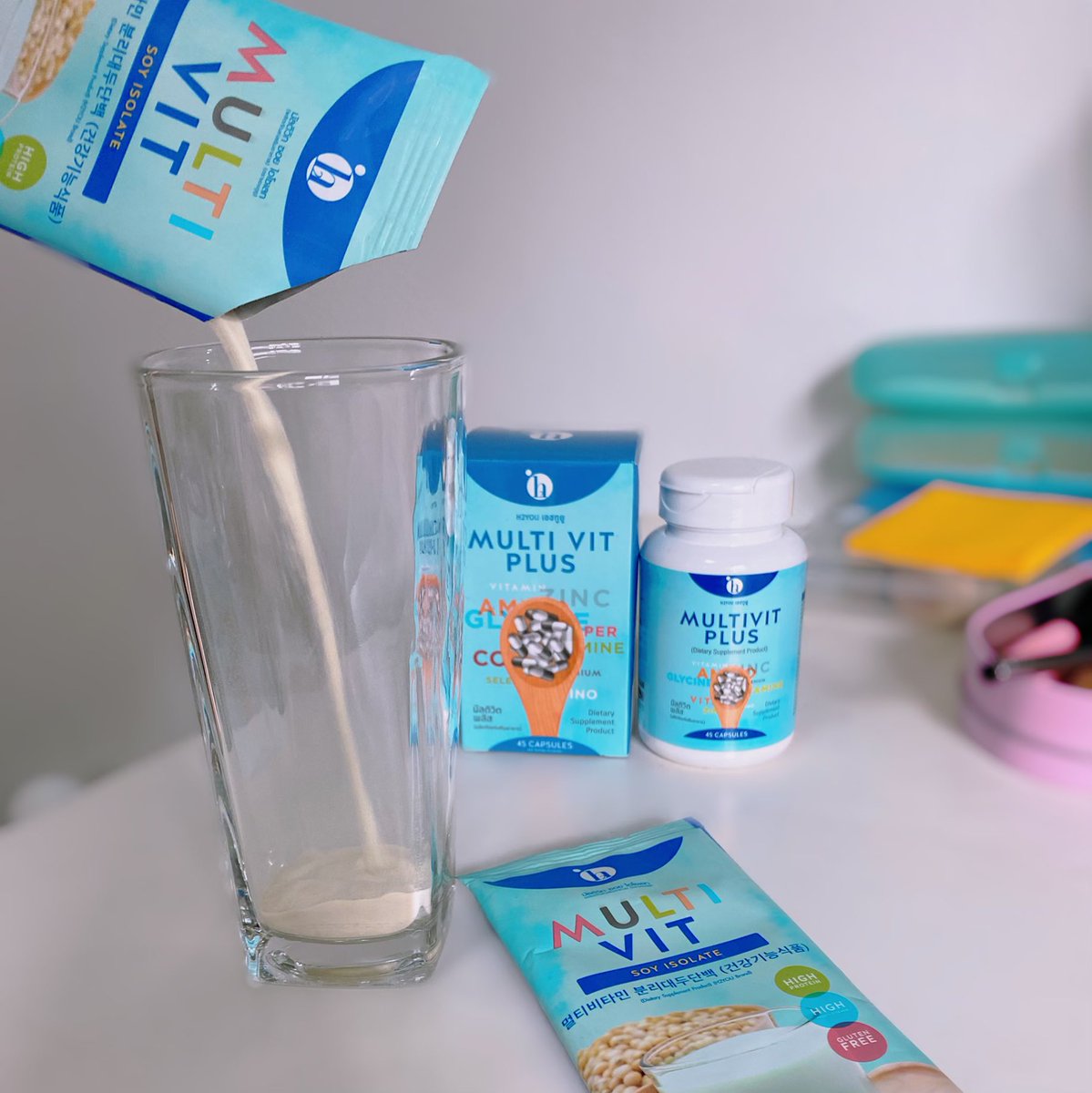 yogurt_fondue's tweet photo. สายhealthyต้องลองเลย #ซอยโปรตีน ของ #multivitplus ช่วยเพิ่มกล้ามเนื้อก่อนลีน ใครผอมเกินอยากเพิ่มน้ำหนักสร้างกล้ามเนื้อแนะนคู่นี้เลยช่วยได้จริง ตามรีวิวมา หุ่นดูลีนขึ้นด้วย เลิฟมาก #howtoperfect #อยากอ้วน #เพิ่มน้ำหนัก #เพิ่มกล้ามเนื้อ https://t.co/NaFqAkp3On