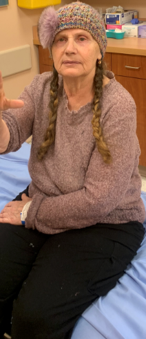 TPSOperations's tweet photo. MISSING WOMAN: Ekaterena Chousta, 75
Bathurst Street and Sheppard Avenue West
- last seen Sun. Feb. 23, 2020, at 4:40 p.m. 5'1", dark blonde hair with braids, greenish blue eyes, wearing grey winter jacket, grey bucket hat, speaks Russian. 
#GO386459
^ep2 https://t.co/sTYHChz5E9