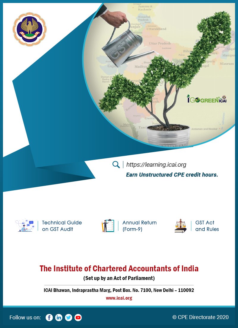Institute of Chartered Accountants of India - ICAI on Twitter: 