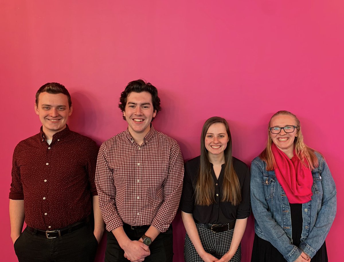 We’re one day closer to #tedxsunypotsdam! The Events Team has been hard at work planning for the day, and here are their wonderful faces! From left to right we have Will Whisenhunt, Joshua Phelps, Jordan Walker, and Emma Matusovich! #potsdamproud #sunypotsdam