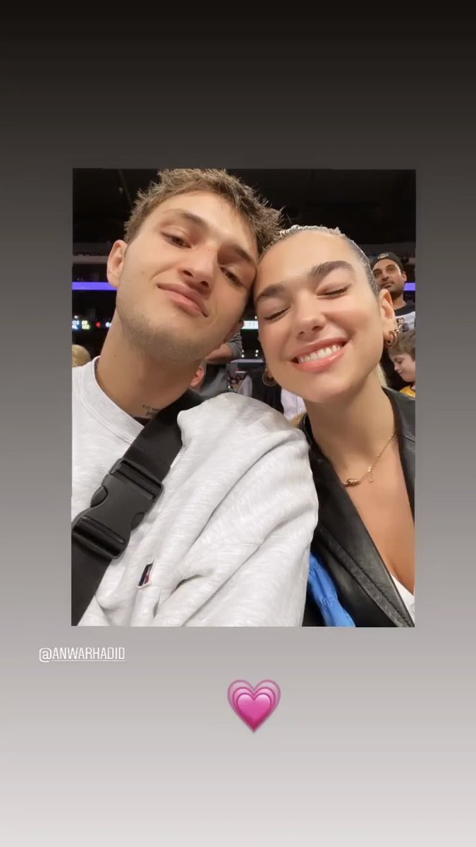 Dua Lipa News A Twitter Dua Lipa And Anwar Hadid Via Instagram Stories