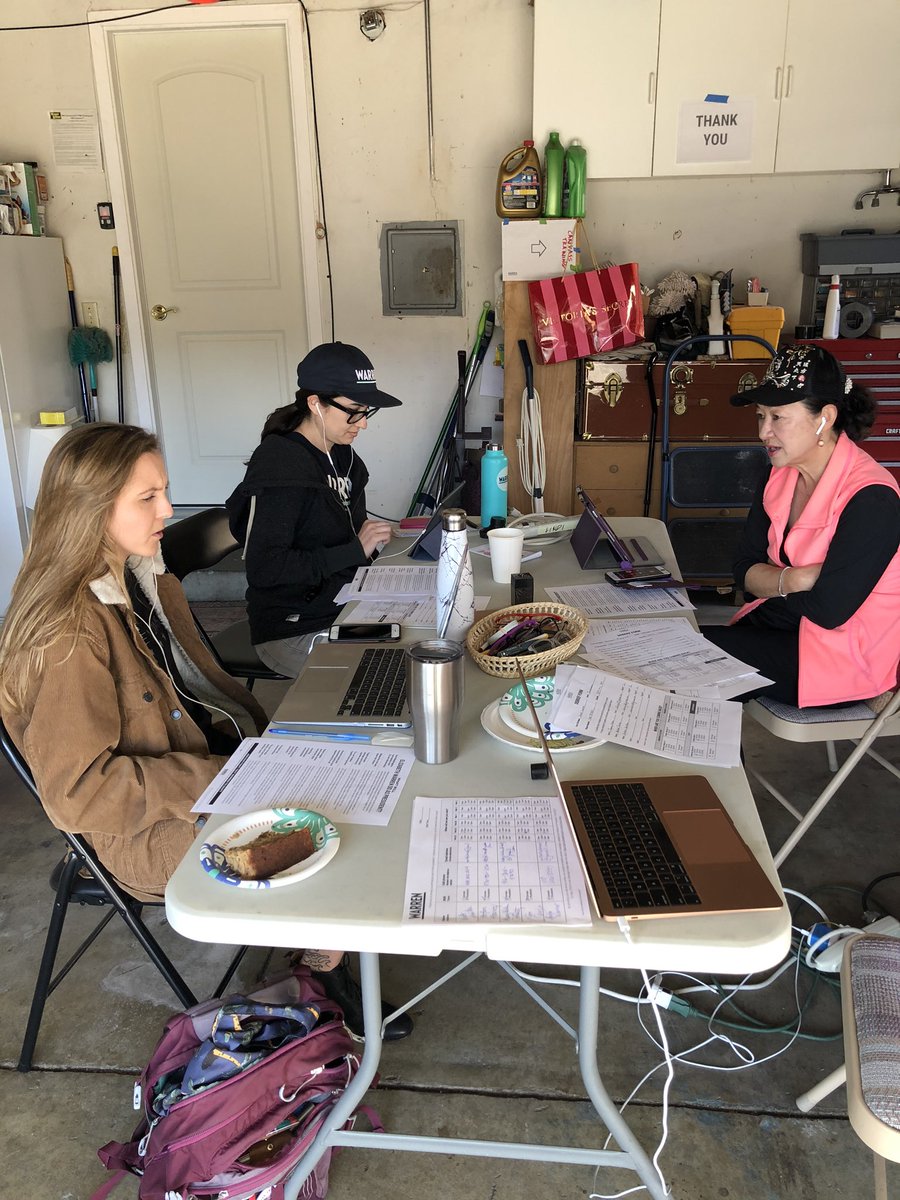 SCCforWarren's tweet photo. Our phone bankers are on fire 🔥 https://t.co/U2pd9e333Y