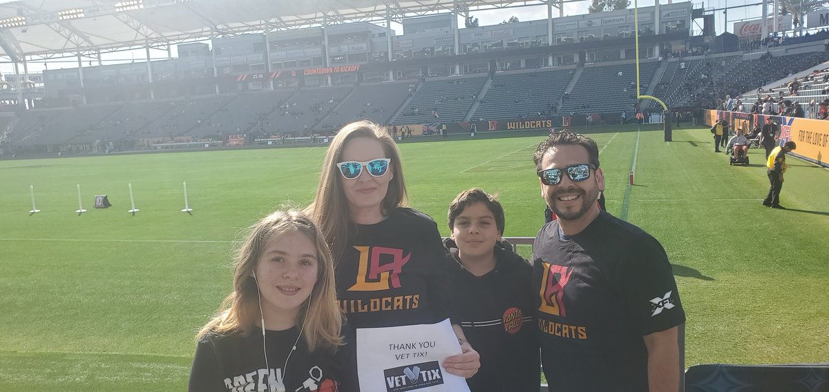 Rebecca Sosa, PhD, F(ACHI) (@cuzimbec) on Twitter photo Right up front for these LA Wildcats killing it 27-3 at halftime! #xfl #cLawsUp #xfl2020 @CatsXfl #vettix <a href="/dignityhealthsp/">Dignity Health Sports Park</a> thx <a href="/EnriqueSosa20/">Enrique Sosa</a> :D Right up front for these LA Wildcats killing it 27-3 at halftime! #xfl #cLawsUp #xfl2020 @CatsXfl #vettix <a href="/dignityhealthsp/">Dignity Health Sports Park</a> thx <a href="/EnriqueSosa20/">Enrique Sosa</a> :D