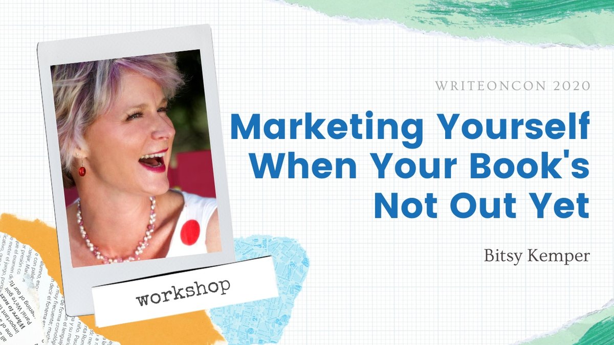 WriteOnCon's tweet photo. Marketing is hard, especially if you donโt have anything to sell yet. Or do you? @BitsyKemper shares her tips for how to get the word out while your bookโs still in the works: https://t.co/FCoFmrrWXn #WriteOnCon2020 https://t.co/m3zOwhMAdC