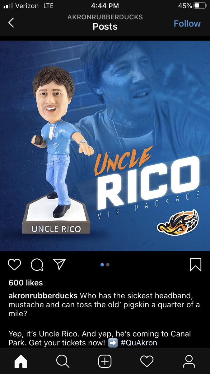 My hometown’s minor league baseball team had an Uncle Rico promotional night — I mostly just wanna know the how this even happened