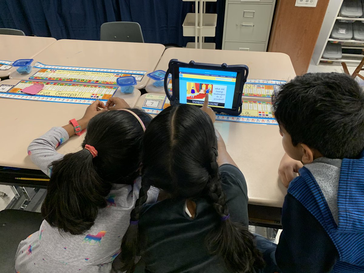 February fun in Room 8! 100s Day, SEARCH lesson, Christopher Newport coding, and researching famous Americans <a href="/RLCPrincipal/">Diane Insari</a>