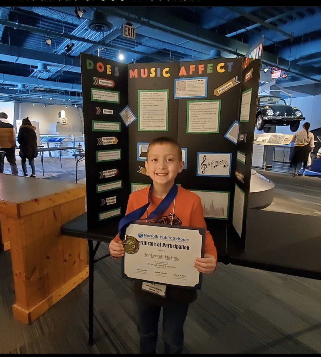 m2LTS's tweet photo. Congratulations to our Lake Taylor School student! Jon took first place 3rd grade in the District’s Science Fair for Physical Science!  We are proud of you! https://t.co/ACeFGPvNNg