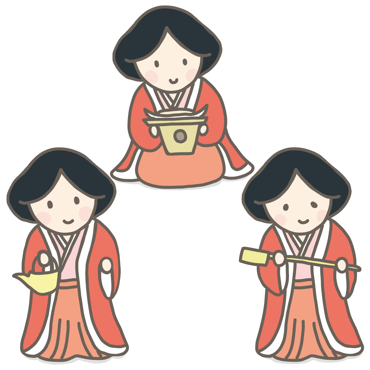 Season Stock Iroha おはようございます 3月3日は ひな祭り ですね イロハはひな祭りに家族で楽しめる フリー素材がたくさん オススメは お雛様福笑いです フリー素材 イラスト 今日は何の日 桃の節句 ひな祭り お内裏様 お雛様 三人官