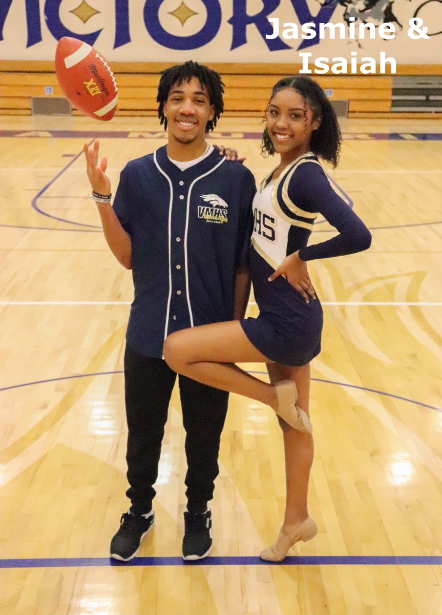 vmhsdwtb's tweet photo. INTRODUCING OUR FIFTH COUPLE🤩 Jasmine and Isaiah representing football! March 6th in the PAC at 7pm. $10 presale and $15 at the door https://t.co/xZ87i6OAbm