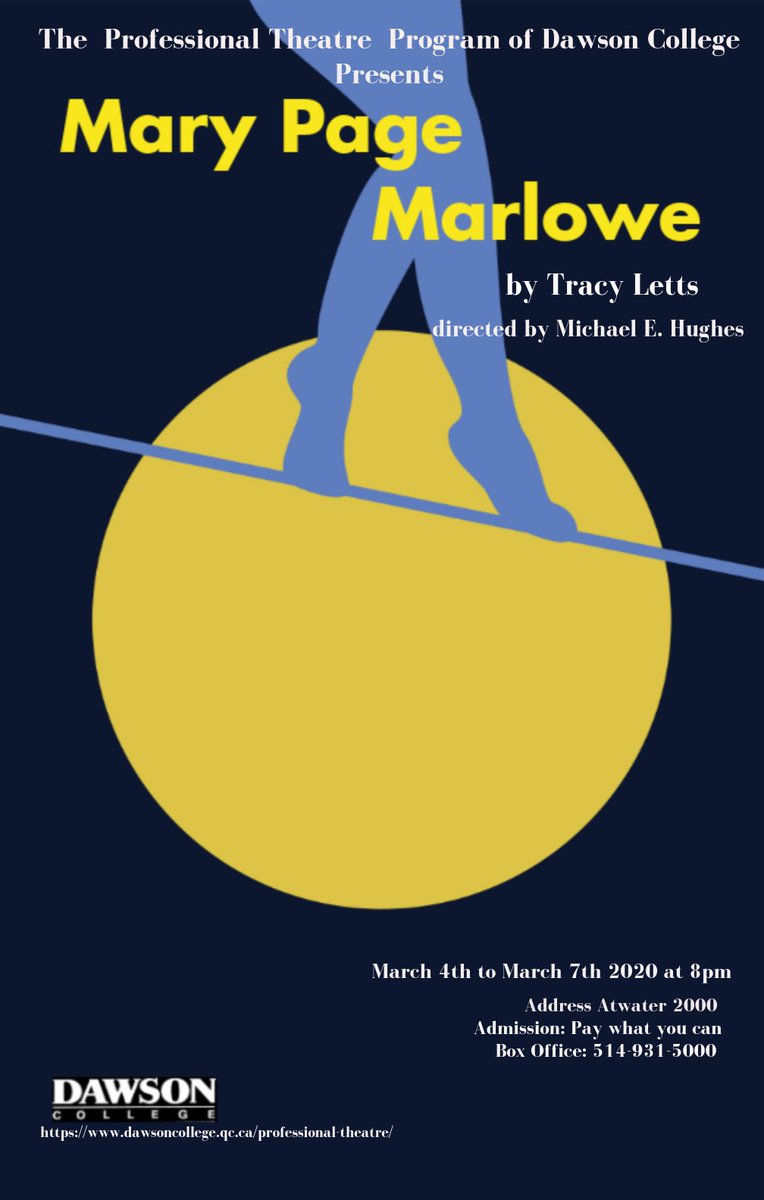 The first studio of the semester, directed by Michael E. Hughes, opens on March 4th and runs until March 7th.
Tickets are Pay What You Can
Mark your calendars!