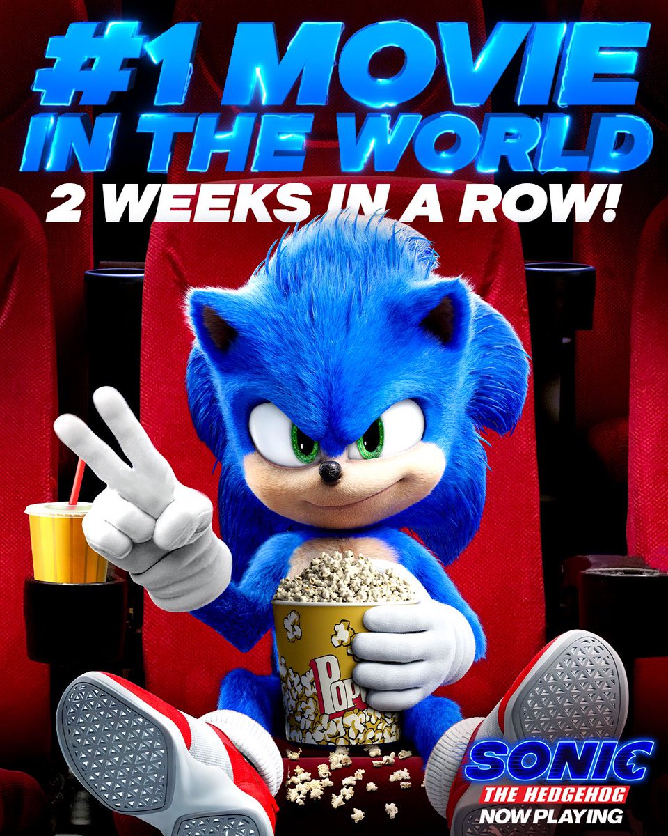 Filme de Sonic continua liderando a bilheteria nos cinemas e passa