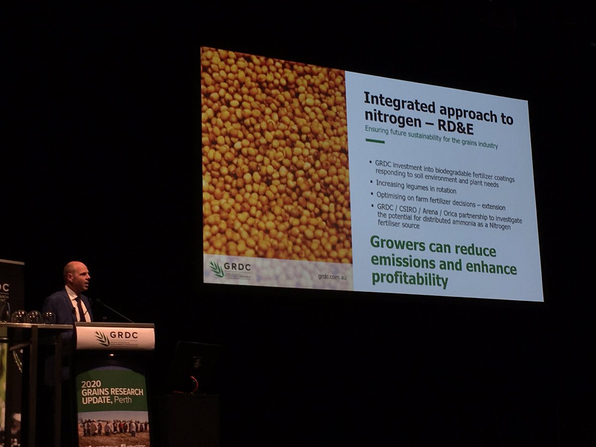 First I've heard discussion about reducing ag emissions in 15 years of WA Updates. Good to see GRDC driving industry change #GRDCUpdates