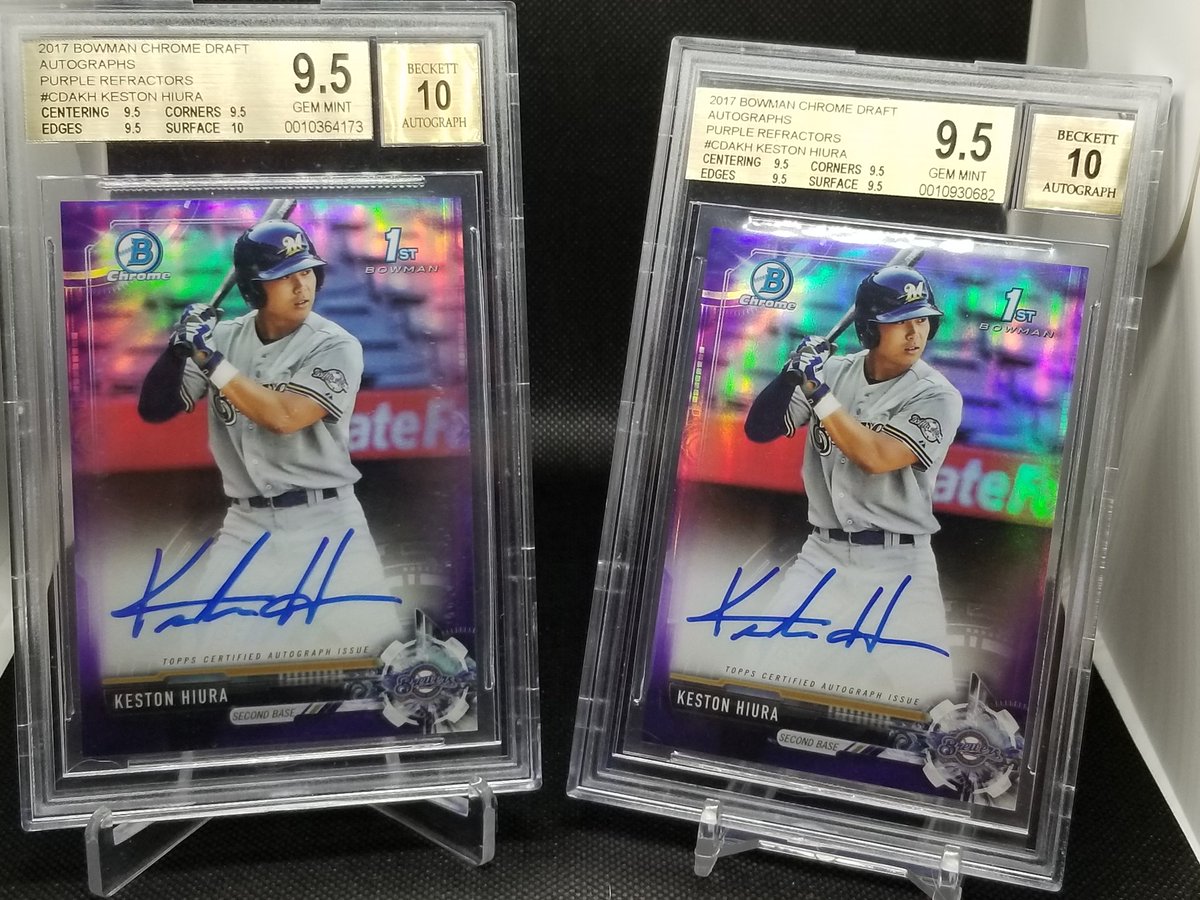 MrStuff's tweet photo. @Kestdaddy Some of Keston Hiura Cards!! He's going to have a huge year!! Good luck Kestdaddy!!! #KestDaddy #ThisIsMyCrew https://t.co/qvhpeZS0Ju