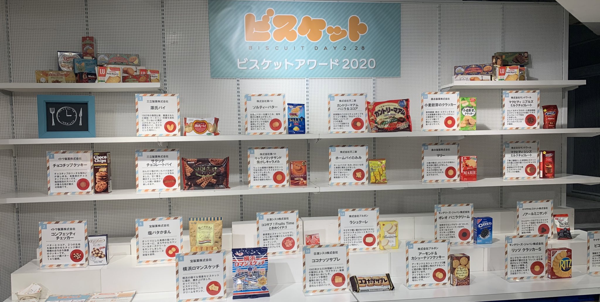 ロフト公式 渋谷ロフトでは3 2 月 まで ビスケットマーケット を開催中 ビスケットメーカー11社から 22種類の おすすめ商品がロフト ビスケットアワード にノミネート アワードビスケット全種類が食べ比べできる 人気投票も実施しています ぜひ