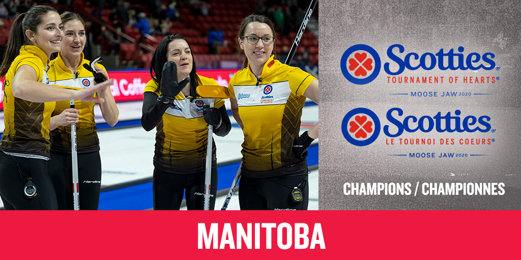 Congratulations to Team Manitoba (<a href="/EinarsonTeam/">TeamKEinarson</a>) - your 2020 Scotties Tournament of Hearts champions! ❤️❤️❤️❤️

#STOH2020