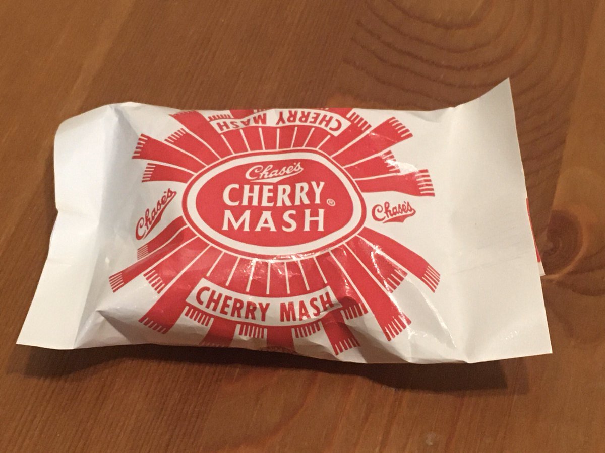 bhgross144's tweet photo. “I was lounging ‘round the house on Sunday night,
When I started craving a tasty bite.
There’s a local #candy that I’d never tried,
So suddenly to my surprise...”

[More info on what may be St. Joseph, MO’s greatest culinary innovation: https://t.co/hlo2vahY0b]

#CherryMash 🍒 https://t.co/FJSRNGyiej