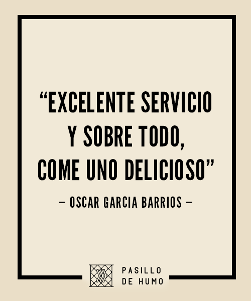 #NuestrosClientesDicen de <a href="/pasillodehumo/">Pasillo de Humo</a> 

#CocinaOaxaqueña #Condesa #CDMX