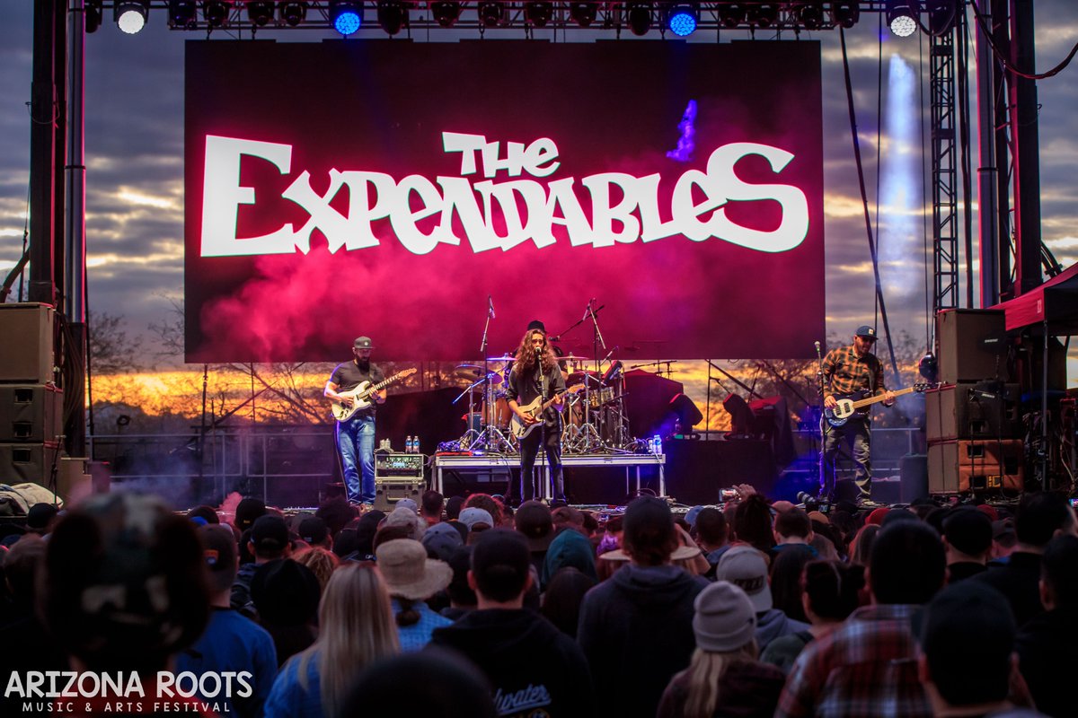 AZRootsFest's tweet photo. 🎸@TheExpendables  just rocked 🤘 the #AZRoots stage!

📷 - @jacobtylerdunn https://t.co/Az75NpPFLA