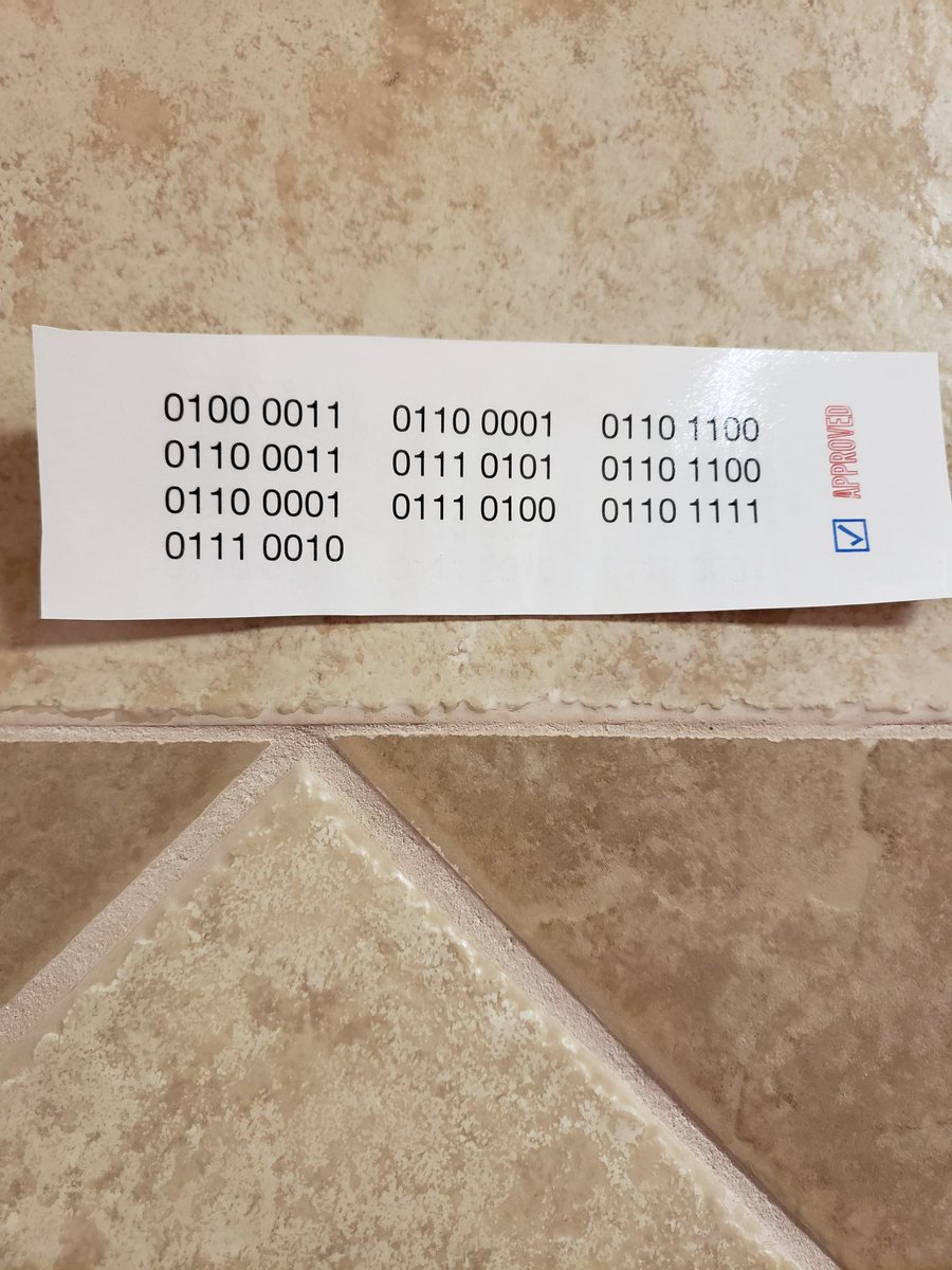 Julielodes's tweet image. Computer science students practicing their binary skills with a scavenger hunt.  @Jeremy_RMahoney