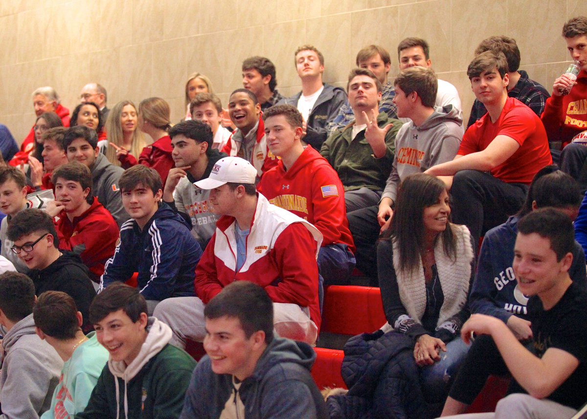 Geoff_Walter's tweet photo. . @ryanaljader14 Photos of the #FlyerFaithful at @Chaminade_Hoops
 senior night, including an appearance from Mr. 305 himself https://t.co/eyLpZnv1uy