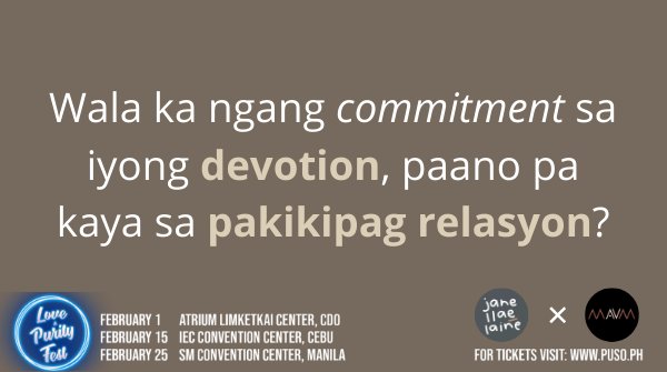 jaelmadrinian's tweet photo. Hindi ikaw 'to di ba?

#LOVEANDPURITYFEST #LOVEisPURE https://t.co/YLYcqzhUFC