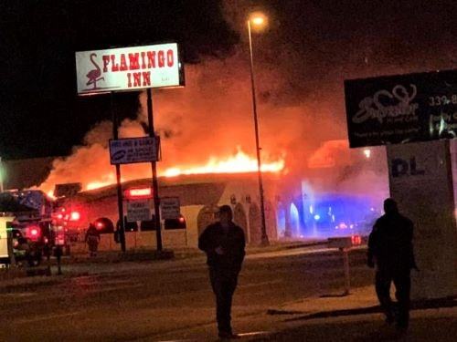 route66news's tweet photo. Fire damages restaurant near Flamingo Inn in Elk City https://t.co/GCClSbfRZs https://t.co/aDcRIjlPgz