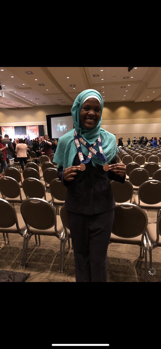 DHSSPEECH's tweet photo. Congratulations to Rabiah Na’Allah for finishing 6th in the state for SOS and OC! Congratulations to DHS Speech for having eight other categories be in the top 20! DHS Speech DOMINATES! https://t.co/ByYq57P9Ov
