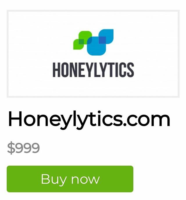 Namerific's tweet photo. Great brandable based on two words 'honey' and 'analytic'. This name is built for businesses specializing in statistics and big data.
https://t.co/8dNjO2fRMW

#brands #business #logo #design #domains https://t.co/EgoWmIzoCN https://t.co/kIaaVEcltF