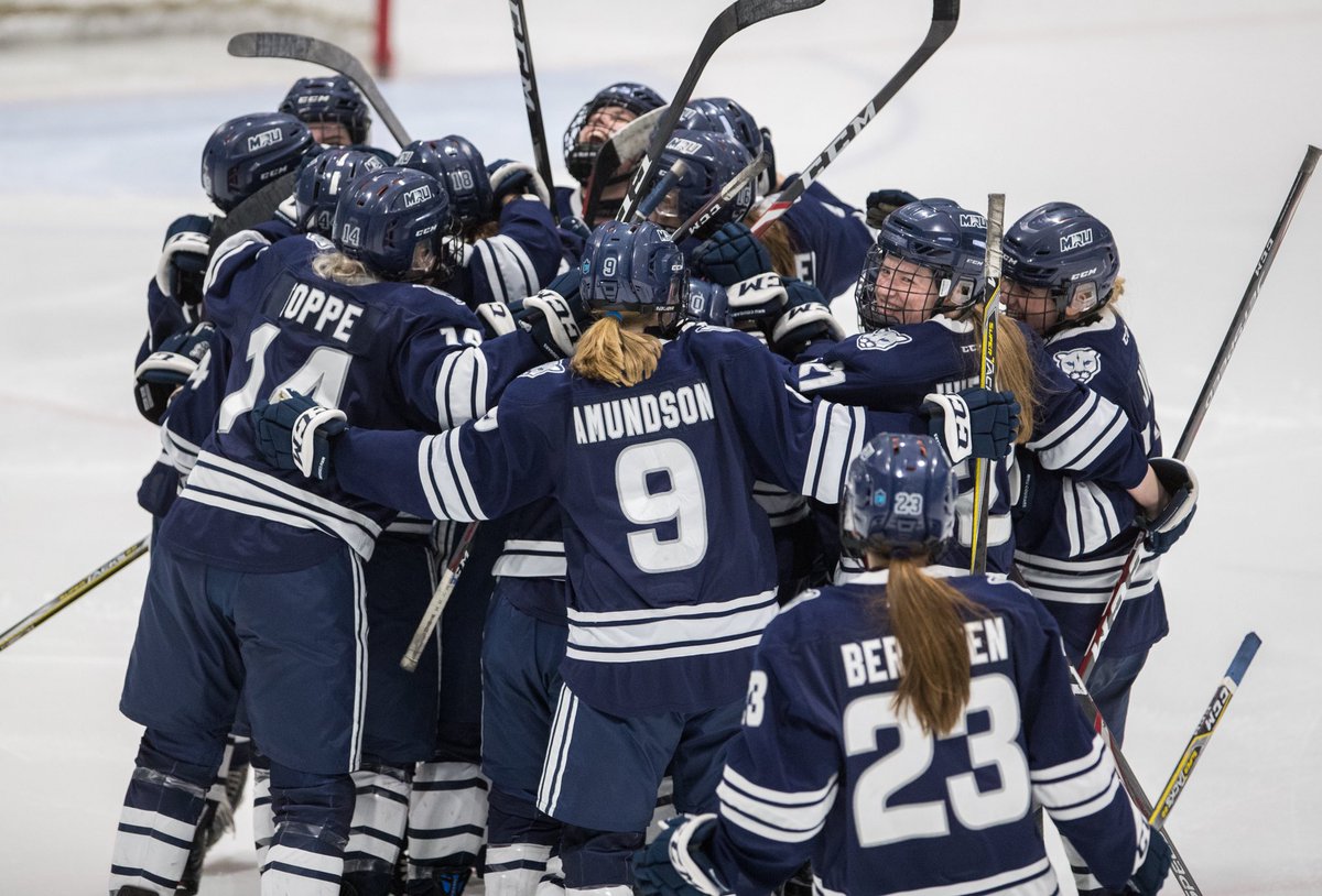 MRUCougars's tweet photo. WHKY 🏒l COUGARS WIN IN DOUBLE OVERTIME!! 🔥

Moving on to the @CanadaWest finals!

#WeAreTheCougars https://t.co/a9SUJ0soBq