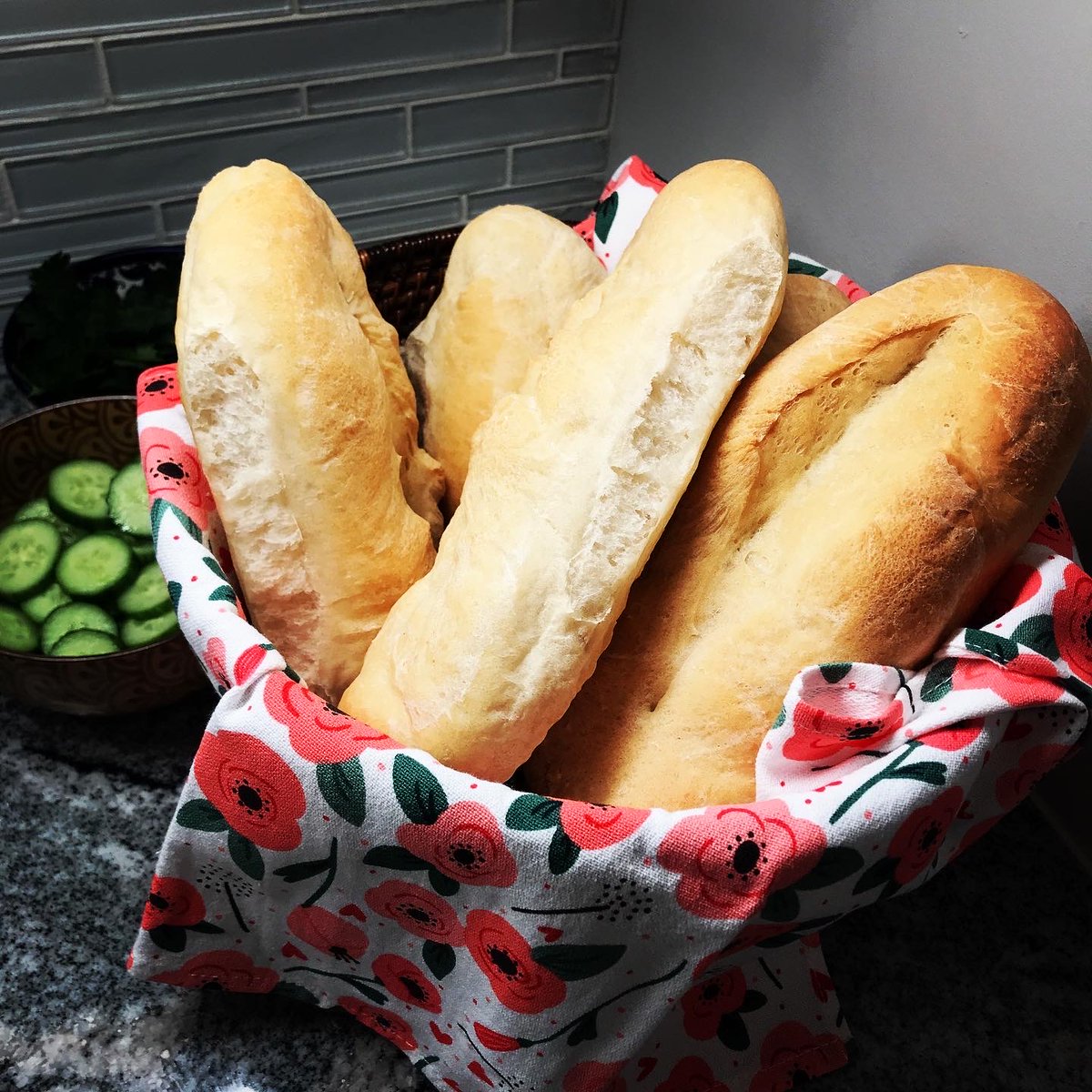 Bread #30: Hoagie Rolls. I'm still working on consistent shaping but these smelled amazing and they taste amazing. and they were relatively quick.