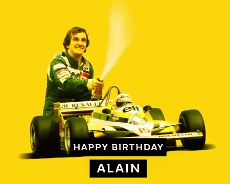 Happy birthday to the legend, Le Professeur, Alain Prost! Joyeux anniversaire Alain.  