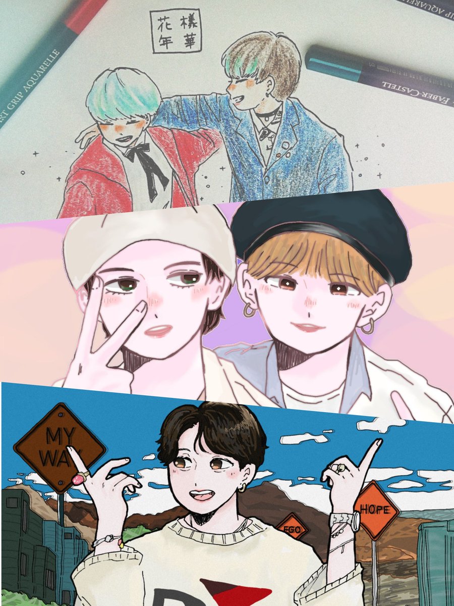 SzK_4763's tweet image. #fa描きさんと繋がりたい 
#ARMYと繋がりたい 
#btsfanart

🐹と🐯🐱をよく描きます
RTと♡どちらも気になった方お迎えに行きます🙇‍♀️
無言フォローになってしまうかもしれませんがぜひ！！！