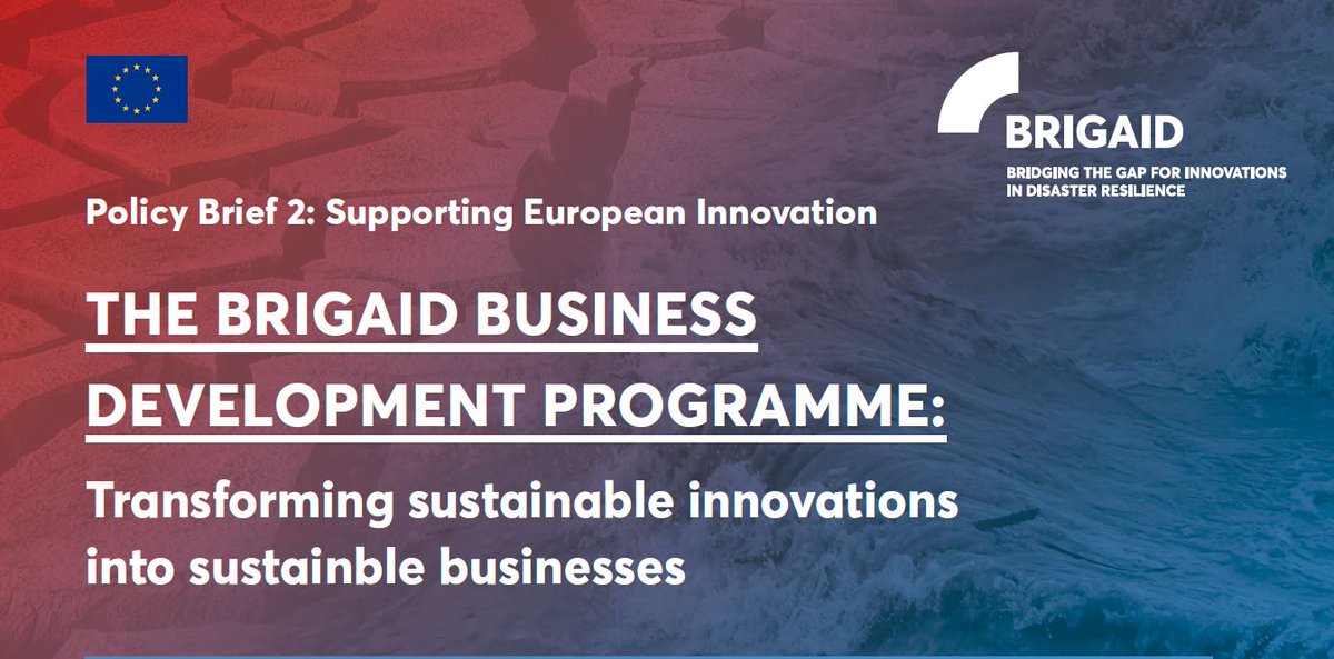 brigaid_eu's tweet photo. THIS IS HOW YOU CAN IMPROVE THE MARKET READINESS OF YOUR INNOVATION
BRIGAID trains innovators to turn their technologies into marketable products and services.
οΏΌ
Check our information: https://t.co/Bayn9ujSE4
#brigaid_eu #horizon2020 #easme #ClimateInnovationWindow https://t.co/eoU8u2qaKW