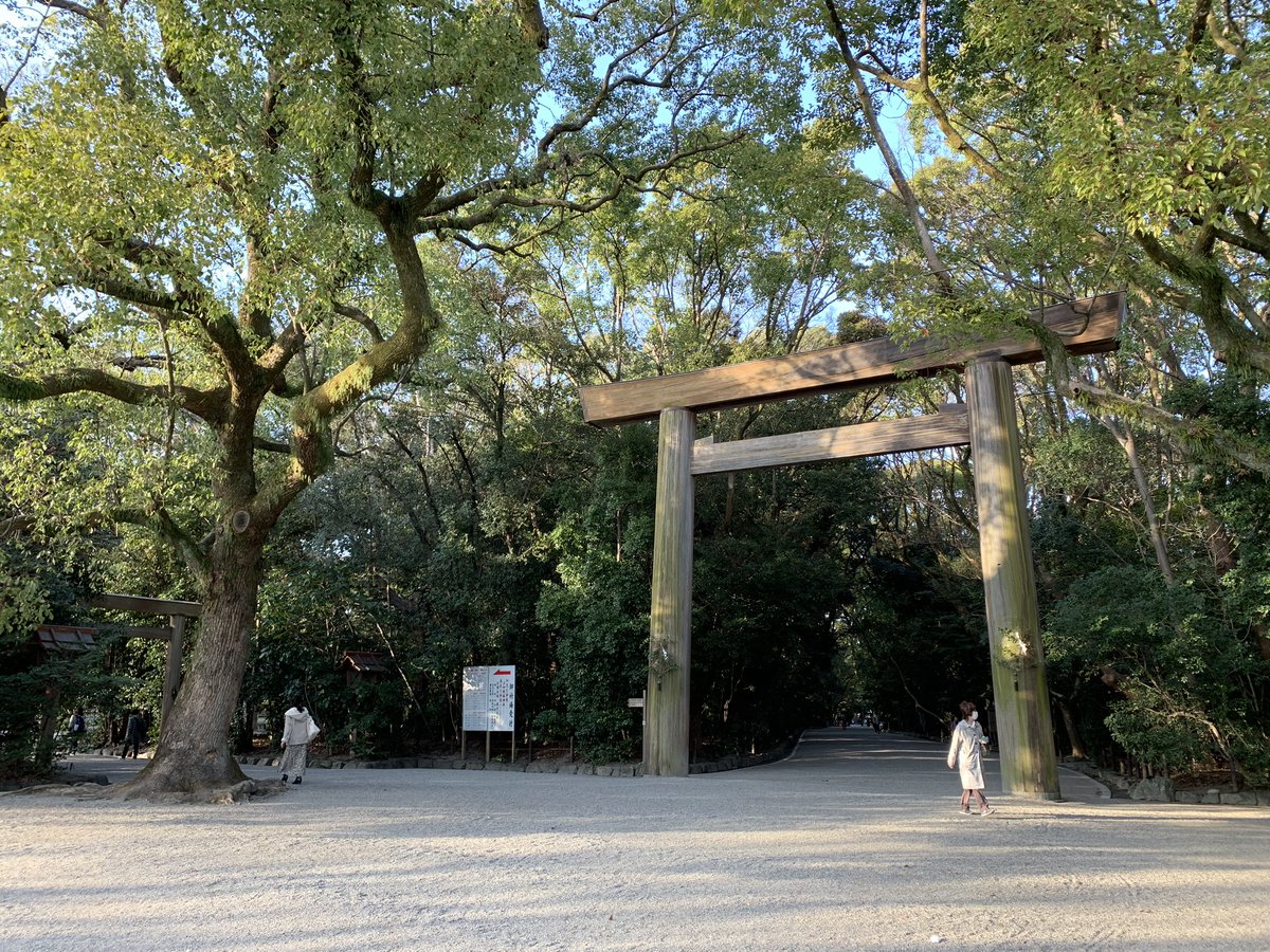 熱田神宮に行ったらネコチャン急に出てきてめっちゃナデナデさせてくれた〜! 