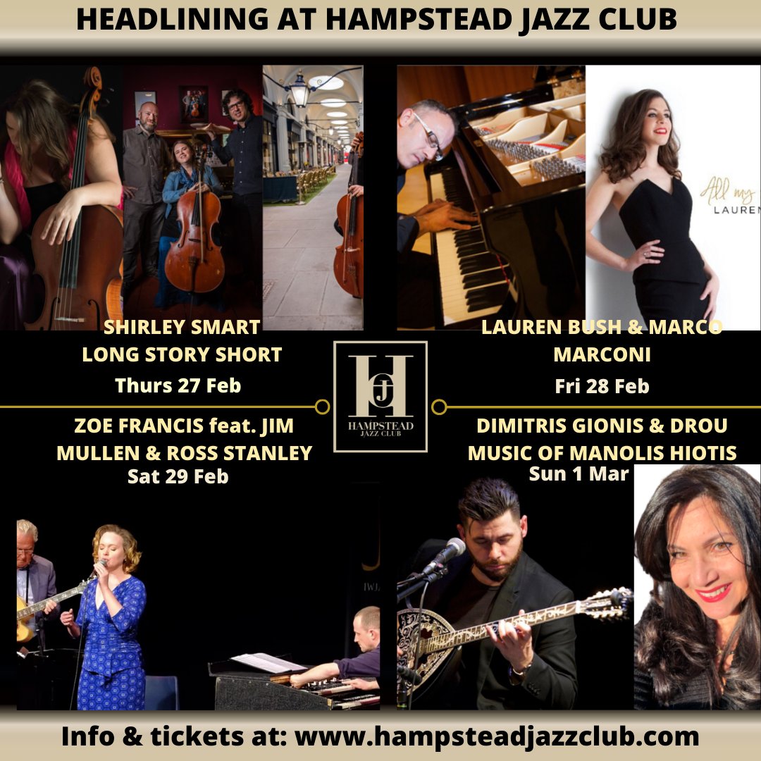 #new week @HJCJazzClub #cello #piano #vocals #guitar #hammond b3 & #greek #bouzouki all take centre stage this week! Dynamic diversity! Info & tix at: hampsteadjazzclub.com @LondonJazz @JazzCalendars @LondonJazzPLT @GreeksinLondon @londonjazzlive @GreeceinUK @HampsteadVllg