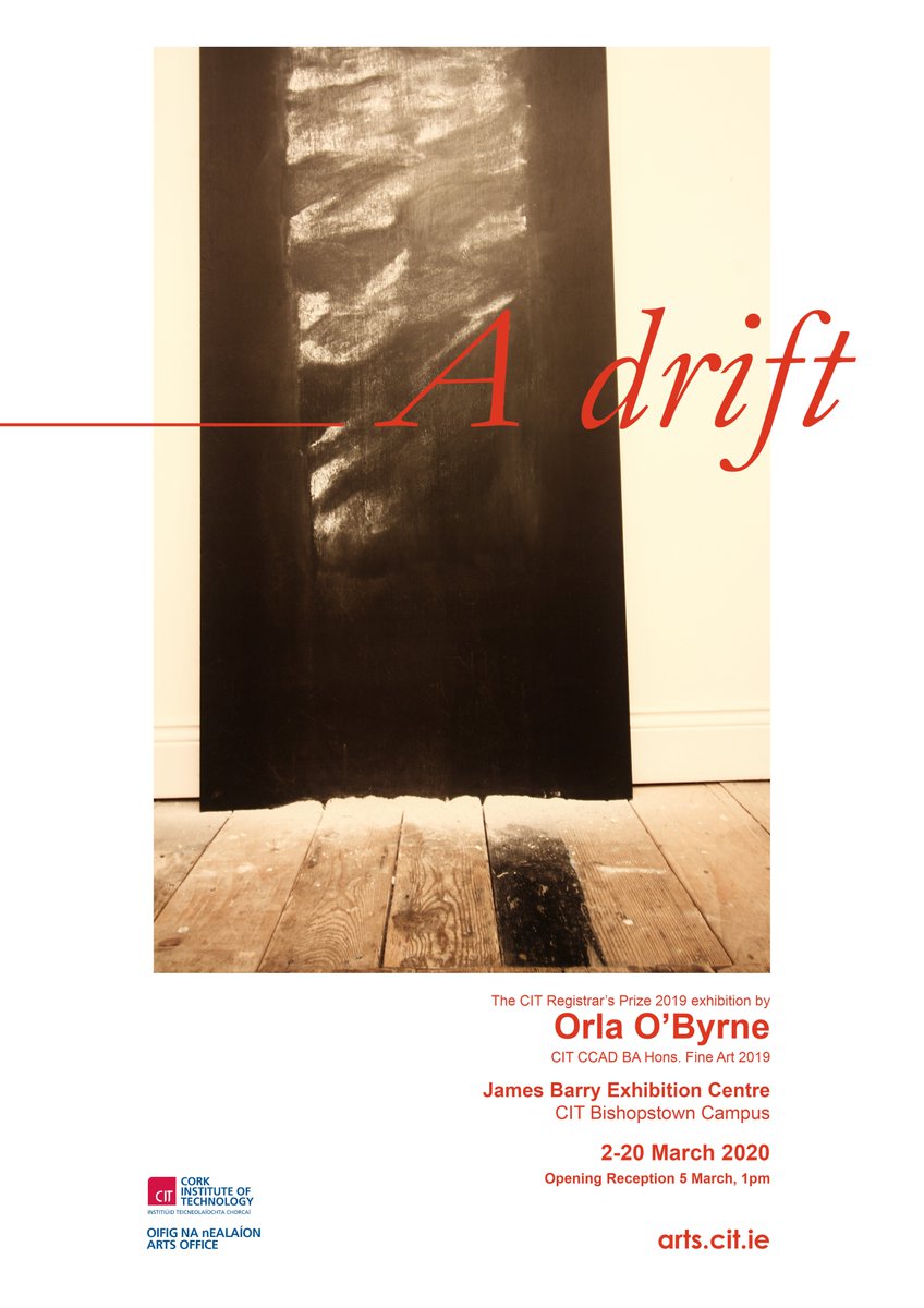 MTUArtsOffice's tweet photo. Next exhibition opening in the #CITJBEC next Monday 2 March is the #CITRegistrarsAwardExhibition2019 a solo show of the work of Orla O'Byrne. Opening reception 1-2pm Wed 4 March with @michaeljwaldron.
#CITartsrichinstitute #DIsmantle2019 #CITCrawford https://t.co/mS8xvZBk9N