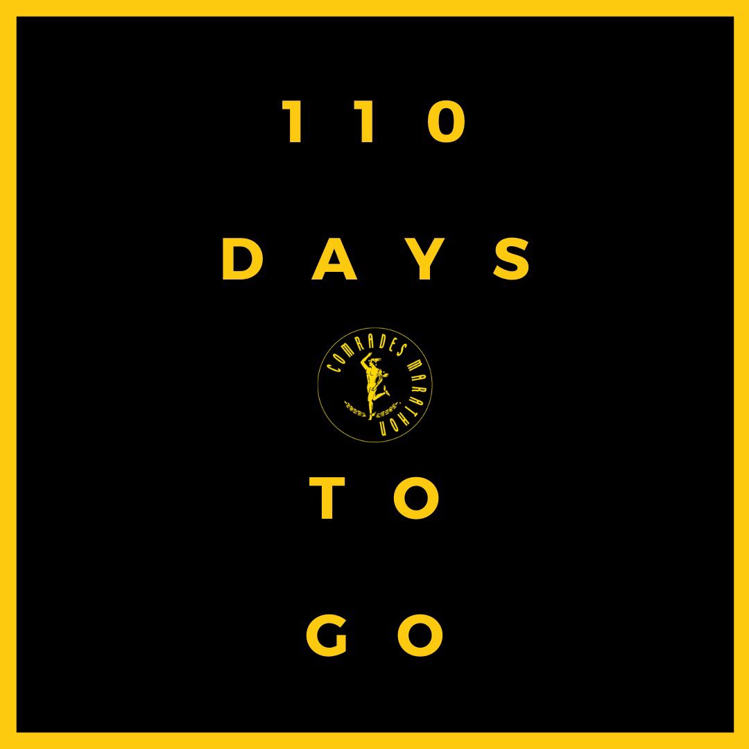 ComradesRace's tweet photo. #Comrades2020, 110 days to go until the 47th Down Run gets written in our history books! 🏆 #IphuphoLami #DareToDream https://t.co/PZhM8kuRpj