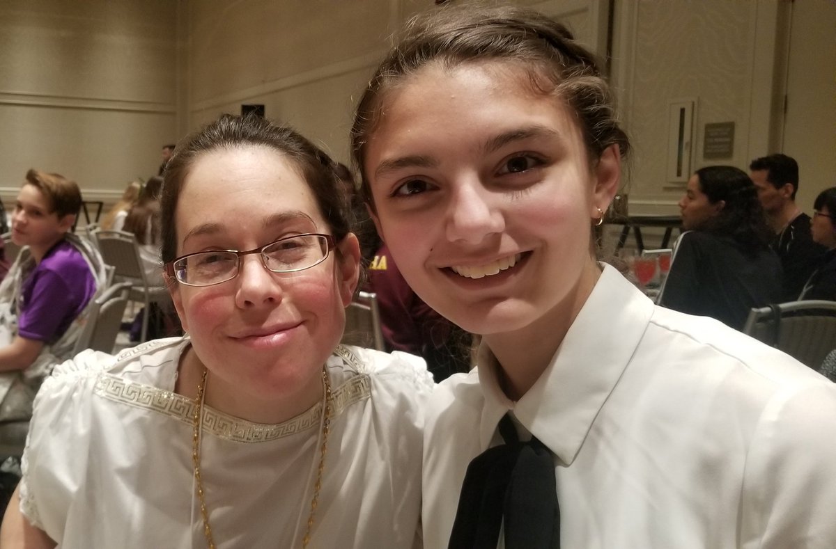 magistracohen's tweet photo. Best part of #ILJCL2020 (&amp; all #ILJCL conventions?) Catching up with my #decaturclassicalalumni like Gnaeus, Flavius, Maia, &amp; Clodia.
Not pictured: Sneha &amp; Antonia (@AnushaEbrahim) &amp; Maximus &amp; Diana &amp; Lucius &amp; Tiberia &amp; Claudius &amp; Aulus &amp; my 💕 bursting open with pride ❤💛💚💙💜 https://t.co/G4u5WGKUzN