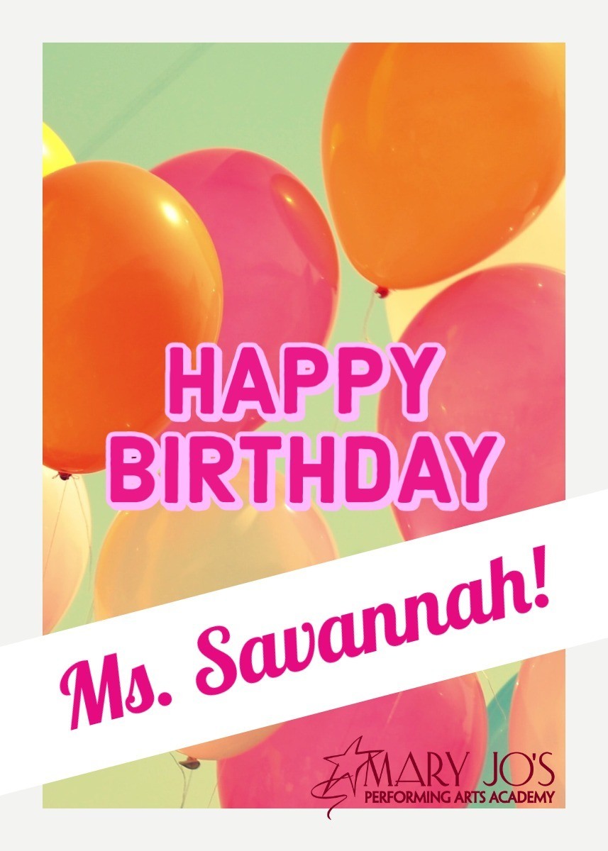 MJPAA's tweet photo. Happy Birthday, Ms. Savannah❣
Have a FUNtastic day! 🎂 🎉🎈🎁
•
•
#MJPAA #HappyBirthday #Celebrate https://t.co/0ctbZSlXAf