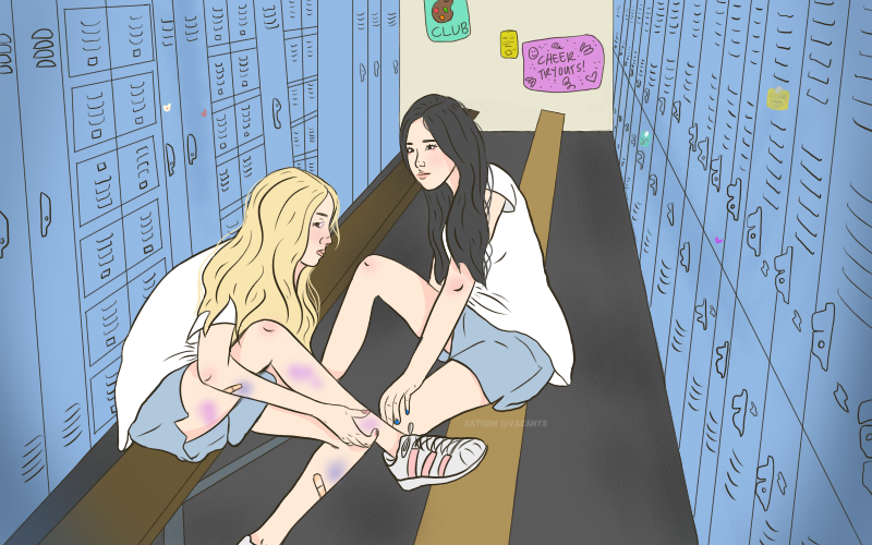 vacanys's tweet photo. I have never made fanfic fanart but there are always firsts for everything I guess?? Idk what I'm doing but Hyewon have my heart and this scene physically hurt 🥺 @Igbtchuuves @jiwoorene https://t.co/vlEOmUvIH0
