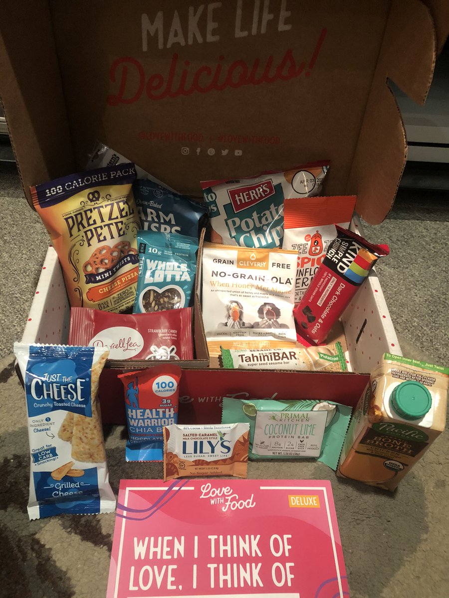 Thank you <a href="/lovewithfood/">Love With Food by SnackNation</a> for February’s bounty!  #yummy #snacks