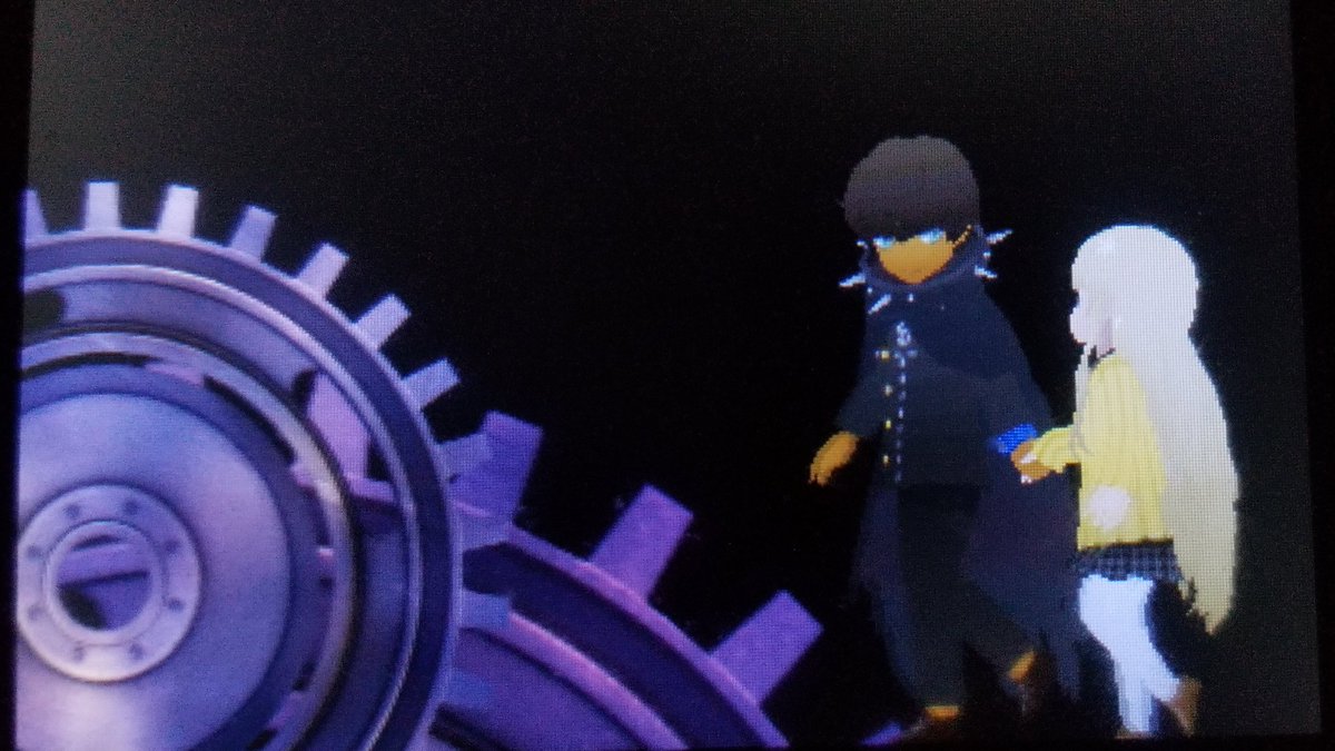 I FINALLY BEAT PERSONA Q!!!I'm not going to lie, this game has issues, but despite those flaws I really enjoyed this game. If you like P3 and P4 I would HIGHLY recomend this game!I had a lot of trouble with the last boss, so I switch it to safety. Kanji is best girl.