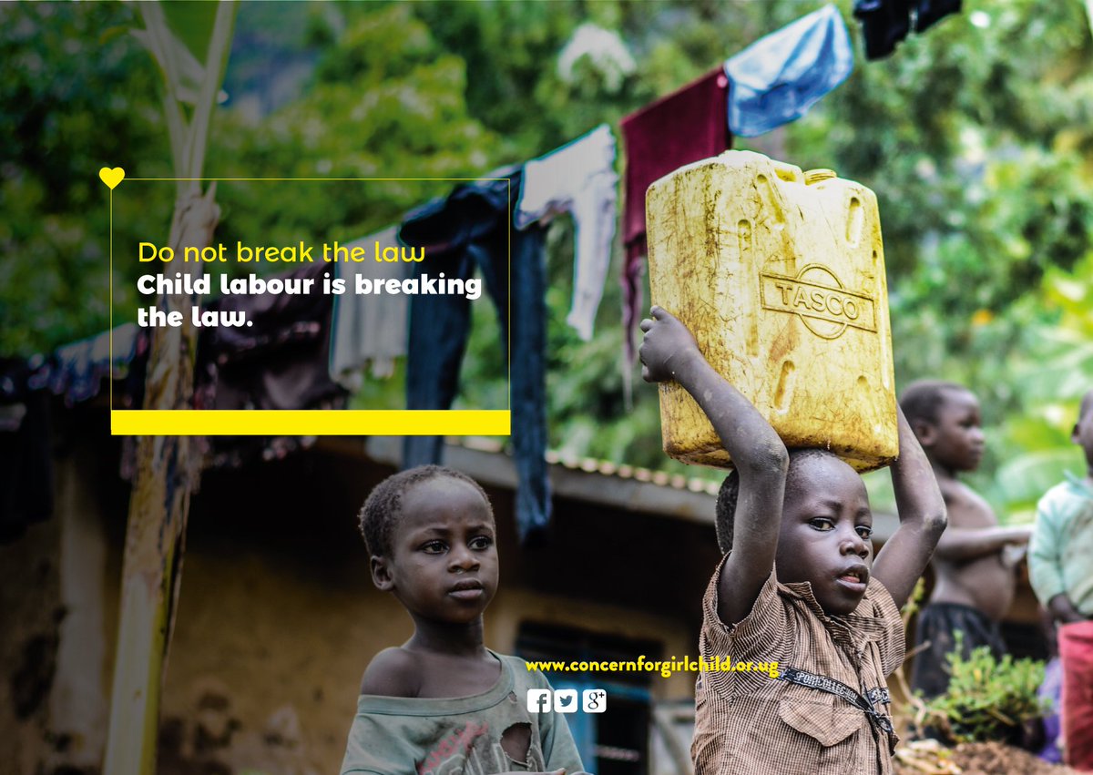 On the streets of Kampala, children begging or selling items for money as their adult caretakers watch them from a safe distance, has almost become the norm. In homes, some people are using underage caretakers. This is a form of #childlabour &amp; a violation of children's rights.