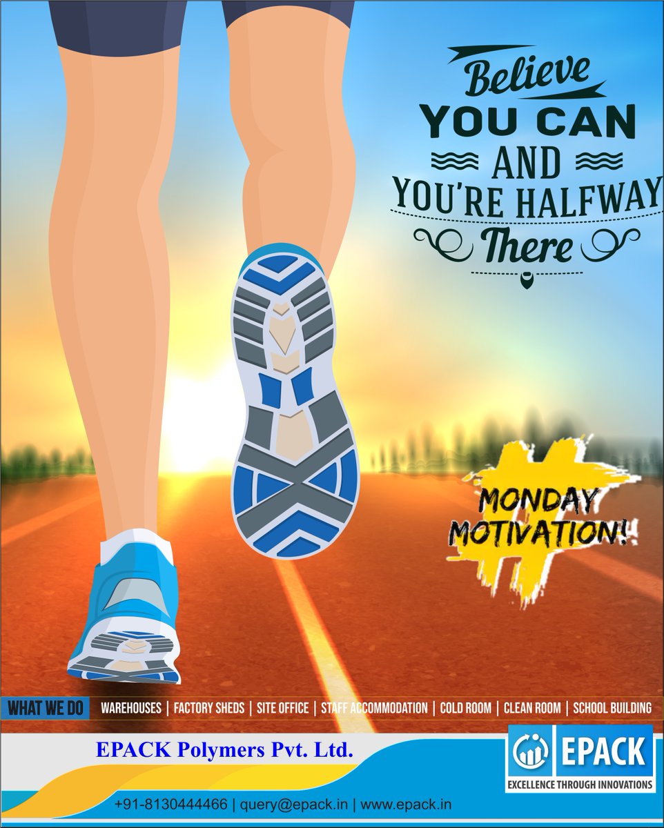 EPACKPrefab's tweet photo. #mondaymotivation
Believe you can and you are halfway there!
#MondayQuotes #EPACK #believe #PreEngineeredBuildings #Prefabricatedbuidings
#PrefabricatedStructures #SandwichPanels
#Design #Manufacturing #turnkeysolution #EPACKProduct https://t.co/oqWwMWzoSg