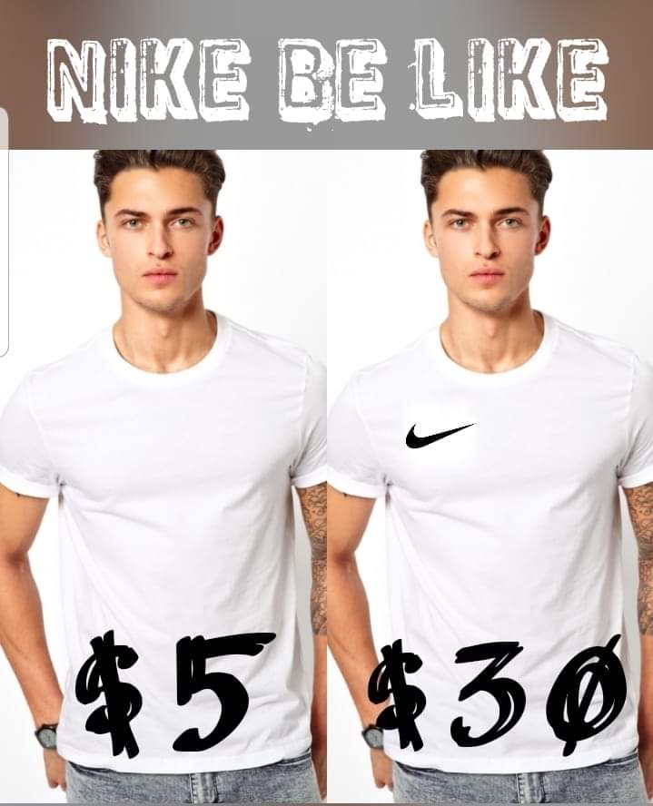 TruthBeToldPGH's tweet photo. Why do we all fall for this? Does a @Nike ✔️ swoosh really make clothes better? https://t.co/9Ld3ML9vRW