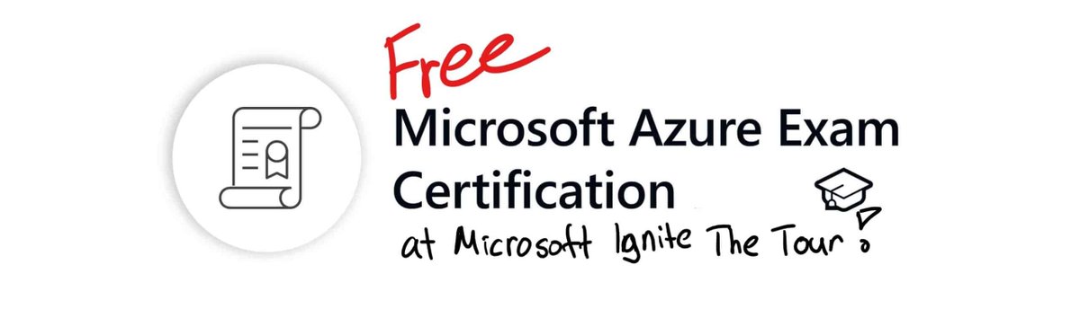 ThomasMaurer's tweet photo. If you are going to #MSIgniteTheTour check out the Free Certification Exam Offer at Microsoft Ignite The Tour https://t.co/XBpqCB5w26 #Azure #M365 #Microsoft #MicrosoftAzure #MSIgnite #Dynamics365 #PowerApps #PowerPlatform https://t.co/UUwKKase3x