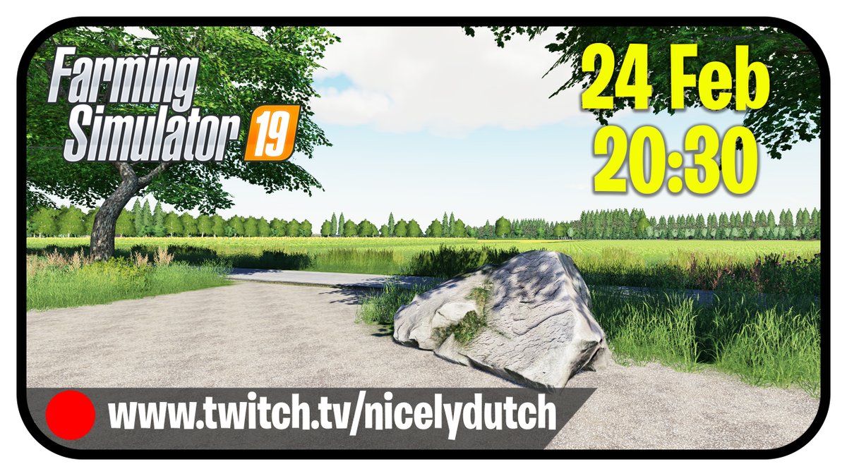 Yes Farming! Vanavond 24 Feb 20:30uur
Verder op de map Groningen! Samen met <a href="/BlokkieGames/">Lars Blokhuis</a>  Kijk mee op twitch.tv/nicelydutch We gaan de map verder aankleden en we hebben Euro's nodig!
Ik hoop ook jou vanavond te zien in de chat. We gaan er weer een gezellige boel van maken.